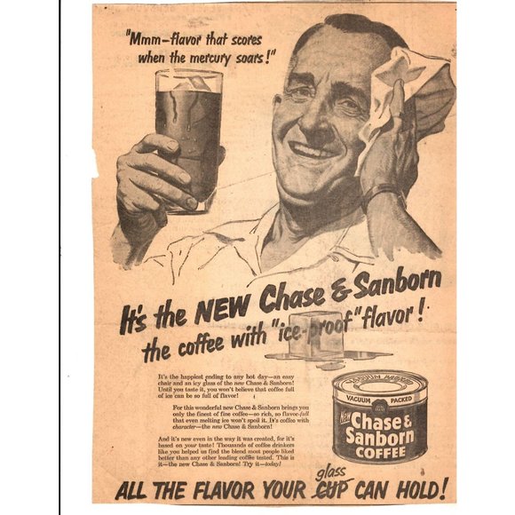 Chase & Sanborn Coffee Other Chase Sanborn Coffee Advertising Print